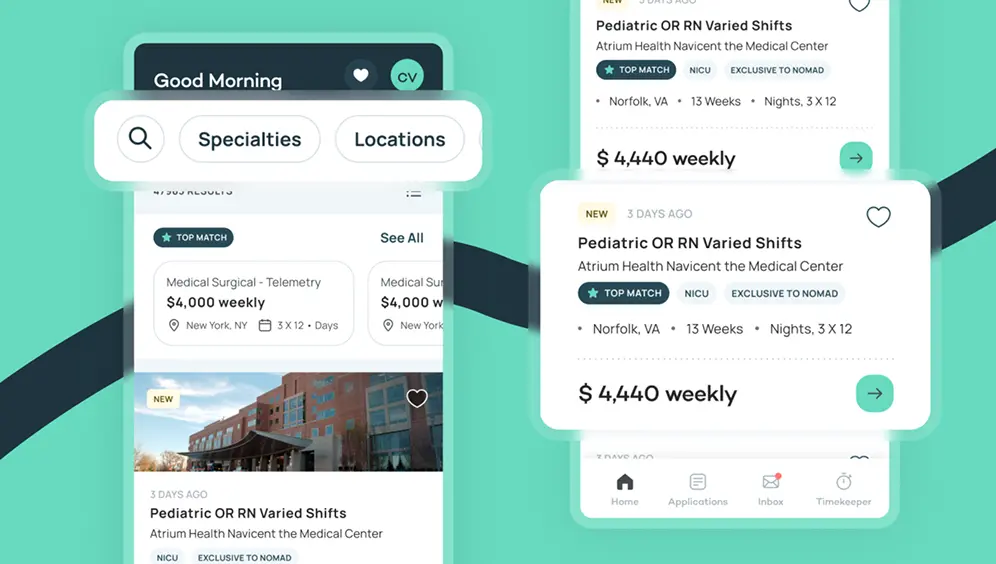Rebuilt a Healthcare Workforce App Used by Traveling Nurses Nationwide